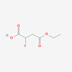 molecular formula C6H9FO4 B13452203 4-Ethoxy-2-fluoro-4-oxobutanoic acid 