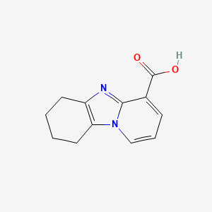 molecular formula C12H12N2O2 B13452236 1,8-Diazatricyclo[7.4.0.0,2,7]trideca-2(7),8,10,12-tetraene-10-carboxylic acid 