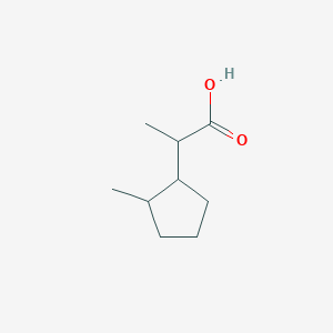 molecular formula C9H16O2 B13452251 2-(2-Methylcyclopentyl)propanoic acid 