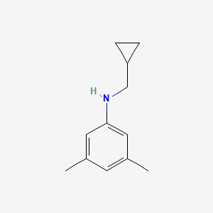 molecular formula C12H17N B1345228 N-(cyclopropylmethyl)-3,5-dimethylaniline CAS No. 356539-49-6