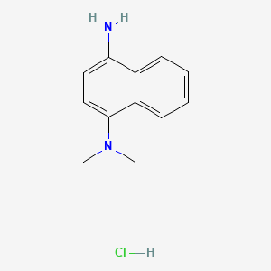 molecular formula C12H15ClN2 B1345235 1,4-Naphthalenediamine, N,N-dimethyl-, dihydrochloride CAS No. 7475-05-0