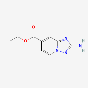 molecular formula C9H10N4O2 B13452392 Ethyl 2-amino-[1,2,4]triazolo[1,5-a]pyridine-7-carboxylate 