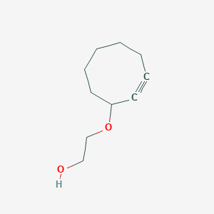 molecular formula C10H16O2 B13452420 2-(Cyclooct-2-yn-1-yloxy)ethanol CAS No. 1309581-54-1