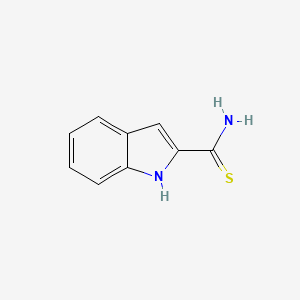 molecular formula C9H8N2S B1345246 1H-indole-2-carbothioamide CAS No. 63071-71-6