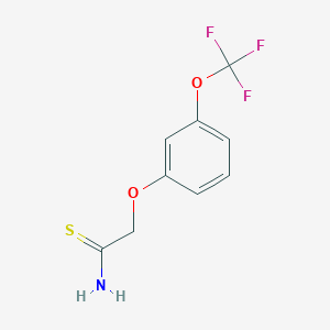 molecular formula C9H8F3NO2S B1345249 2-[3-(Trifluoromethoxy)phenoxy]ethanethioamide CAS No. 952182-84-2