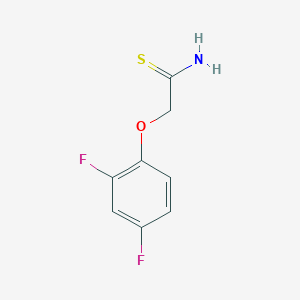 molecular formula C8H7F2NOS B1345250 2-(2,4-Difluorophenoxy)ethanethioamide CAS No. 952182-86-4