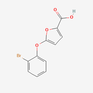 molecular formula C11H7BrO4 B1345254 5-(2-bromophenoxy)furan-2-carboxylic acid CAS No. 952183-45-8