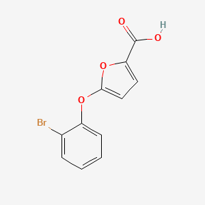 molecular formula C11H7BrO4 B1345254 5-(2-Bromophenoxy)-2-furoic acid CAS No. 952183-45-8