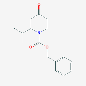 molecular formula C16H21NO3 B1345255 Benzyl 2-Isopropyl-4-oxopiperidine-1-carboxylate CAS No. 952183-52-7