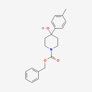 molecular formula C20H23NO3 B13452580 Benzyl 4-hydroxy-4-(4-methylphenyl)piperidine-1-carboxylate 