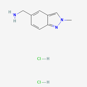 molecular formula C9H13Cl2N3 B13452588 (2-Methyl-2H-indazol-5-YL)methanamine dihydrochloride 