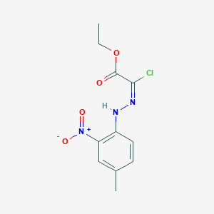 molecular formula C11H12ClN3O4 B1345262 ethyl (2E)-2-chloro-2-[2-(4-methyl-2-nitrophenyl)hydrazin-1-ylidene]acetate CAS No. 119750-08-2