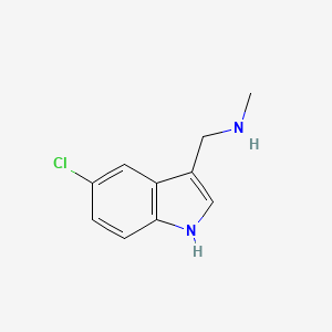 molecular formula C10H11ClN2 B13452625 [(5-chloro-1H-indol-3-yl)methyl](methyl)amine 