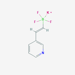 molecular formula C7H6BF3KN B13452653 Potassium (E)-trifluoro(2-(pyridin-3-yl)vinyl)borate 