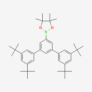 molecular formula C40H57BO2 B13452703 2-[3,5-bis(3,5-ditert-butylphenyl)phenyl]-4,4,5,5-tetramethyl-1,3,2-dioxaborolane 