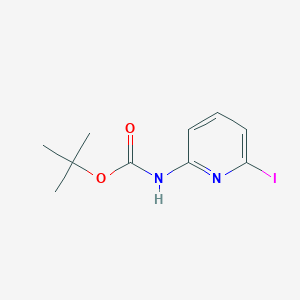 molecular formula C10H13IN2O2 B1345271 (6-碘-吡啶-2-基)-氨基甲酸叔丁酯 CAS No. 849830-17-7