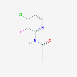 molecular formula C10H12ClIN2O B1345273 N-(4-氯-3-碘吡啶-2-基)吡啶甲酰胺 CAS No. 898561-61-0