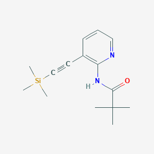 2,2-Dimethyl-N-(3-trimethylsilanylethynyl-pyridin-2-yl)-propionamide
