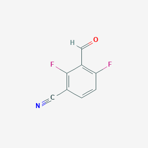 molecular formula C8H3F2NO B134528 2,4-Difluoro-3-formylbenzonitrile CAS No. 149489-14-5