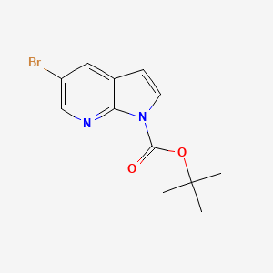 molecular formula C12H13BrN2O2 B1345280 叔丁基 5-溴-1H-吡咯并[2,3-b]吡啶-1-甲酸酯 CAS No. 928653-80-9