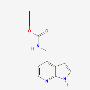 molecular formula C13H17N3O2 B1345281 tert-Butyl (1H-Pyrrolo[2,3-b]pyridin-4-yl)methylcarbamate CAS No. 956485-62-4