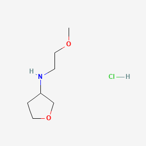 molecular formula C7H16ClNO2 B13452892 N-(2-methoxyethyl)oxolan-3-amine hydrochloride 
