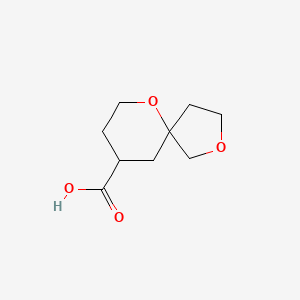 molecular formula C9H14O4 B13452893 2,6-Dioxaspiro[4.5]decane-9-carboxylicacid 