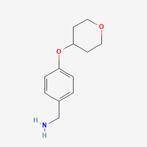 [4-(Tetrahydropyran-4-yloxy)phenyl]methylamine