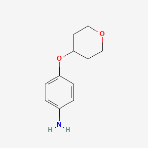 molecular formula C11H15NO2 B1345294 4-(四氢吡喃-4-氧基)苯胺 CAS No. 917483-71-7