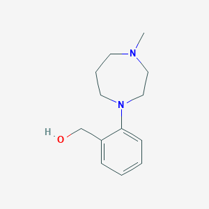 molecular formula C13H20N2O B1345297 [2-(4-Methyl-1,4-diazepan-1-yl)phenyl]methanol CAS No. 915707-55-0