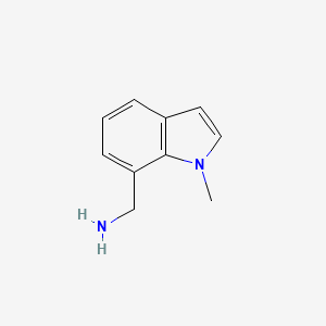molecular formula C10H12N2 B1345305 (1-甲基-1H-吲哚-7-基)甲胺 CAS No. 937795-97-6