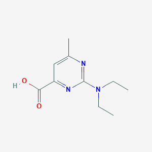 molecular formula C10H15N3O2 B1345324 2-(Diethylamino)-6-methylpyrimidine-4-carboxylic acid CAS No. 1017393-94-0
