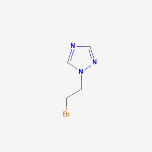 molecular formula C4H6BrN3 B1345338 1-(2-溴乙基)-1H-1,2,4-三唑 CAS No. 783262-04-4