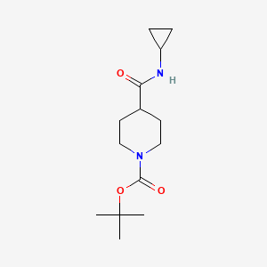 molecular formula C14H24N2O3 B1345341 tert-Butyl 4-(cyclopropylcarbamoyl)piperidine-1-carboxylate CAS No. 1016743-04-6