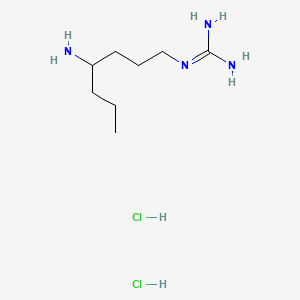 molecular formula C8H22Cl2N4 B13453501 N''-(4-aminoheptyl)guanidine dihydrochloride 