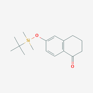 molecular formula C16H24O2Si B13453548 6-(tert-butyldimethylsilyloxy)-3,4-dihydronaphthalen-1(2H)-one 