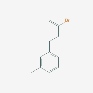 molecular formula C11H13B B1345359 2-Bromo-4-(3-methylphenyl)-1-butene CAS No. 731772-19-3