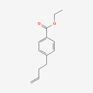 molecular formula C13H16O2 B1345361 4-(4-Carboethoxyphenyl)-1-butene CAS No. 591760-20-2