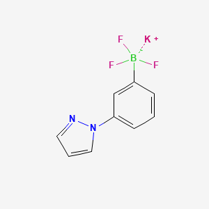molecular formula C9H7BF3KN2 B13453613 Potassium (3-(1H-pyrazol-1-yl)phenyl)trifluoroborate 