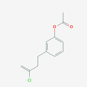 molecular formula C12H13ClO2 B1345364 4-(3-乙酰氧基苯基)-2-氯-1-丁烯 CAS No. 890097-80-0