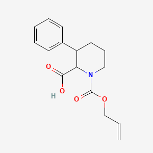 molecular formula C16H19NO4 B13453836 3-Phenyl-1-[(prop-2-en-1-yloxy)carbonyl]piperidine-2-carboxylic acid 
