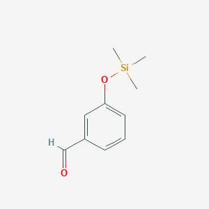 molecular formula C10H14O2Si B13453864 3-[(Trimethylsilyl)oxy]benzaldehyde 