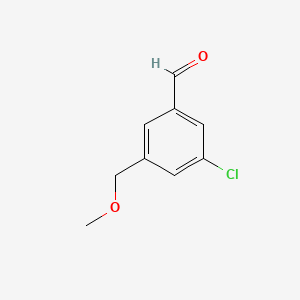 molecular formula C9H9ClO2 B13453890 3-Chloro-5-(methoxymethyl)benzaldehyde CAS No. 2166893-36-1