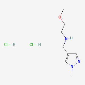 molecular formula C8H17Cl2N3O B13453894 (2-methoxyethyl)[(1-methyl-1H-pyrazol-4-yl)methyl]amine dihydrochloride CAS No. 2866307-85-7