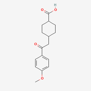 cis-4-[2-(4-Methoxyphenyl)-2-oxoethyl]-cyclohexane-1-carboxylic acid