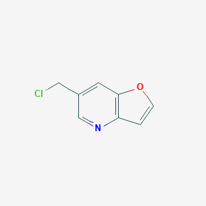 molecular formula C8H6ClNO B13453982 6-(Chloromethyl)furo[3,2-b]pyridine 