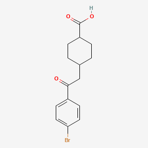 cis-4-[2-(4-Bromophenyl)-2-oxoethyl]-cyclohexane-1-carboxylic acid