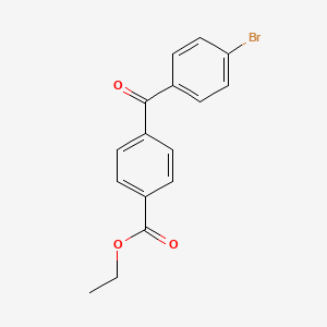 molecular formula C16H13BrO3 B1345404 4-Bromo-4'carboethoxybenzophenone CAS No. 746651-80-9