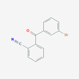 molecular formula C14H8BrNO B1345406 3-Bromo-2'-cyanobenzophenone CAS No. 746651-84-3
