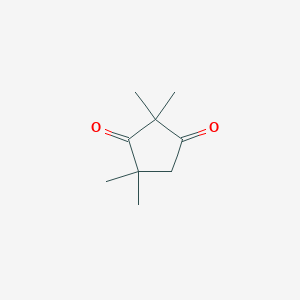 molecular formula C9H14O2 B13454134 2,2,4,4-Tetramethylcyclopentane-1,3-dione CAS No. 31934-42-6